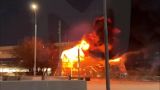 В центре Москвы загорелся склад