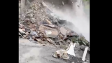 Обвал скалы на дорогу в Дагестане сняли на видео
