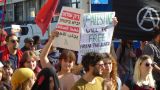 В Хайфе прошел митинг против военной операции в секторе Газа