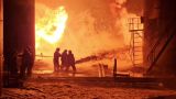 Нефтебазу в Курской области тушат с поездов после удара украинского дрона
