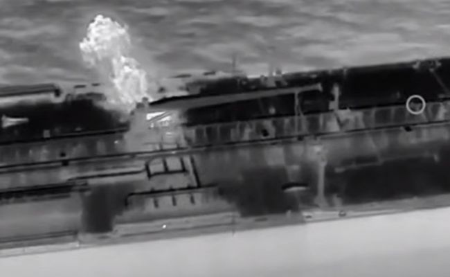 СБУ похвасталась первой атакой на российский танкер в Средиземном море СБУ похвасталась первой атакой на российский танкер в Средиземном море