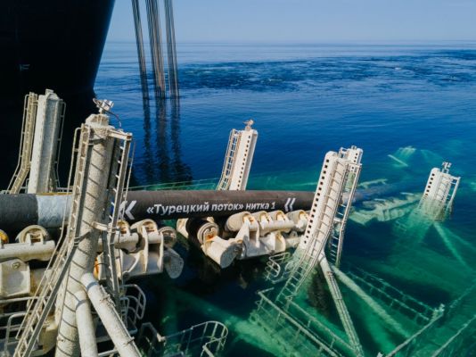 'Газпром' построил морскую часть газопровода 'Турецкий поток' на 95%