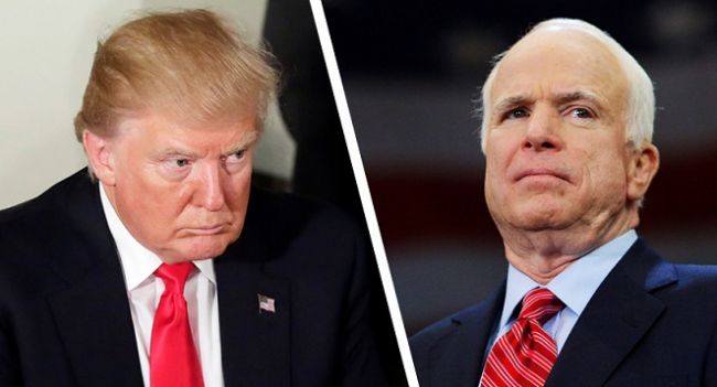 Трамп обвинил нездорового раком мозга Маккейна в обмане избирателей Трамп обвинил нездорового раком мозга Маккейна в обмане избирателей