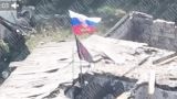 The Russian flag was raised over the village of Zavetnoye