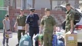 Военные с авиабазы «Кант» передали гуманитарную помощь в детдома Киргизии