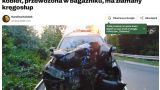 В Польше украинцы на Audi влетели в дерево, в багажнике была девушка