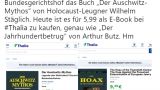 Книги, отрицающие Холокост, обнаружены в книжных онлайн-магазинах Германии