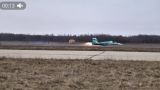 Su-34 for the first time in history sat down, landing on the belly — video