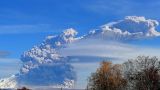 Облако пепла от вулкана Шивелуч растянулось на 500 км