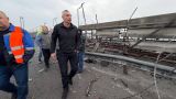 Мэр Киева Кличко опубликовал фото поврежденного Южного моста