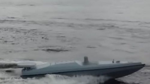In a cave off the coast of Greece, a Ukrainian back was found with a large amount of explosives