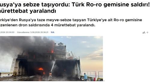 Ukraine attacked a Turkish ship sailing to Novorossiysk with 7 drones in the Black Sea