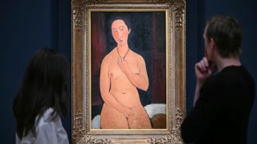 The "obscene" work of the most expensive modernist broke the European record of Sotheby's