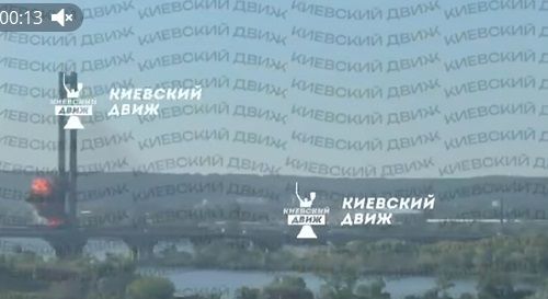 «Герани» атакуют стратегический Южный мост в Киеве: нанесен третий удар за день