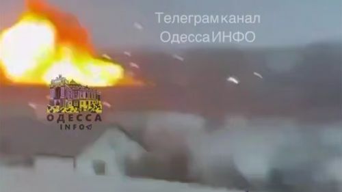 "Geranium" struck a bridge on the Odessa — Reni highway