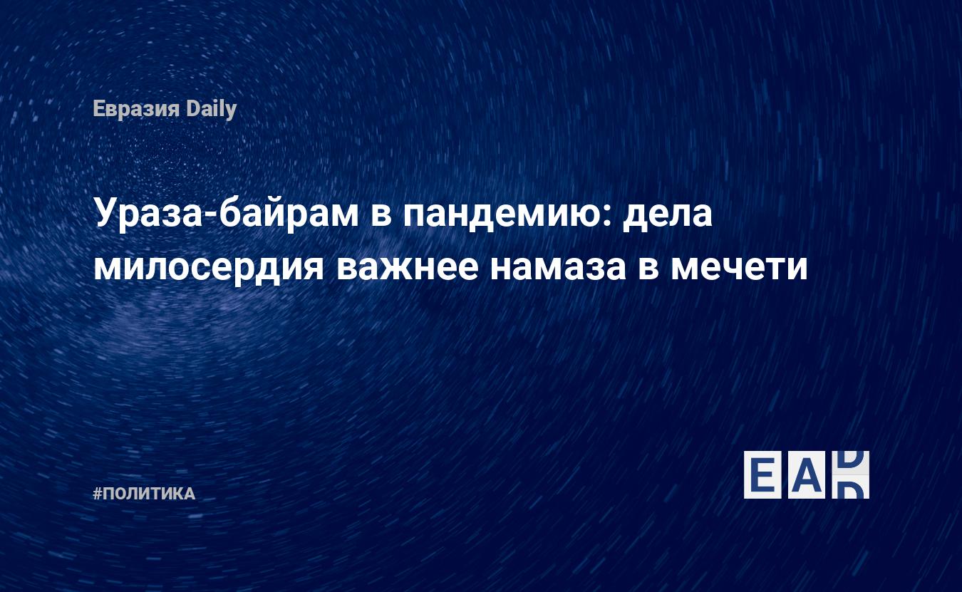 Ураза-байрам в пандемию: дела милосердия важнее намаза в мечети — EADaily,  19 мая 2020 — Новости политики, Новости России