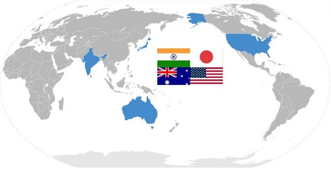 Сша австралия индия. Страны Quad. Альянс стран Quad. Альянс США Японии и Австралии. Альянс стран Quad символ.